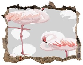 Fali matrica lyuk a falban Flamingók nd-k-114969218