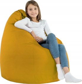 Puff Táska Mustár Fotel Plüss XL