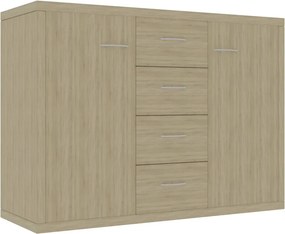 vidaXL sonoma tölgy színű szerelt fa tálalószekrény 88 x 30 x 65 cm