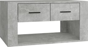 vidaXL betonszürke szerelt fa dohányzóasztal 80x50x40 cm