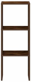 füstös tölgy szerelt fa könyvespolc halmozható 30 x 30 x 80 cm