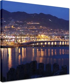 Vászonkép 30x30 Antalya éjszaka Kirándulás