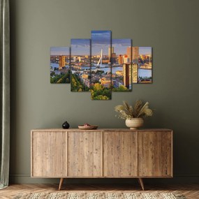 Kép - panoráma Rotterdam, Hollandia (150x105 cm)
