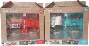 Befőttes üveg szett desszertek befőttek fűszerek