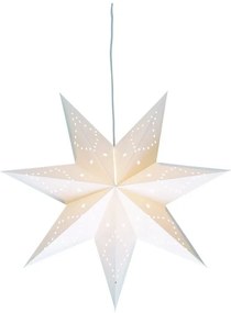 Fehér fénydekoráció karácsonyi mintával ø 45 cm Saturnus – Markslöjd