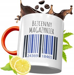 Narancssárga Bögre Raktárosnak Ajándék fényképes nyomattal