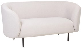 Kétszemélyes bézs és fekete kanapé LOEN Beliani