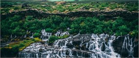 Vízesések képe a természetben (120x50 cm)
