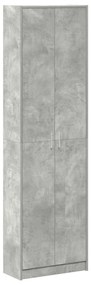 szekrény beton szürke 55x25x189 cm mérnökelt fa