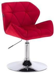 HR111N Vörös modern velúr szék