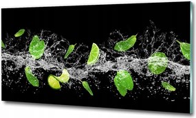 Fotótapéta üvegfalra Lime mentával 100x50