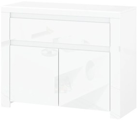 Komód Leona 2D1S (fényes fehér). 1053000