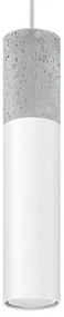 Sollux SL.0647 - BORGIO 1xGU10/40W/230V beton/fém fehér függeszték