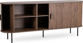 Komoda TRISH 180 cm Dwudrzwiowa Rozsuwana Orzech