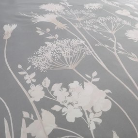 Szürke kétszemélyes ágyneműhuzat 200x200 cm Meadowsweet Floral – Catherine Lansfield