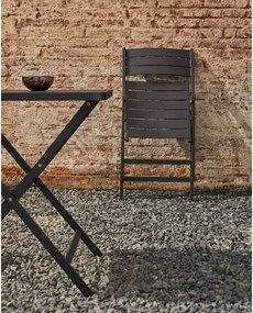 Fekete fém kerti szék Torreta – Kave Home