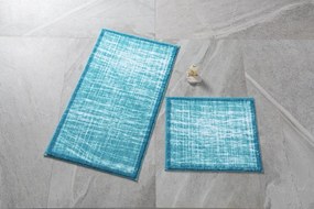 Confetti 2 db Fürdőszobai szőnyeg, Confetti, 50x57 cm/57x100 cm, türkiz