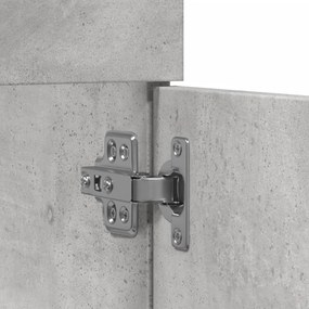 betonszürke szerelt fa fürdőszobai mosdószekrény 90x38,5x46 cm