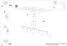 Sollux SL.1227 - Spotlámpa LEMMI 4xGU10/10W/230V fehér