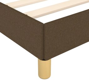 sötétbarna szövet ágykeret matrac nélkül 80x200 cm