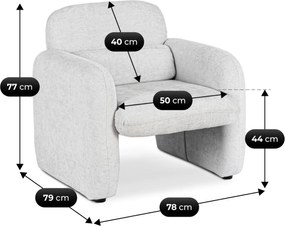TOGO pihenőfotel, szürke