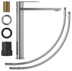 BATH DELUXE 28-027-02-83-02 - Mosdócsap TARNBY 27,3 cm króm