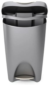 Szürke műanyag pedálos szemetes 50 l Brim – Umbra