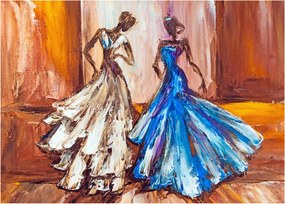 Kép - táncos, olajfestmény (70x50 cm)