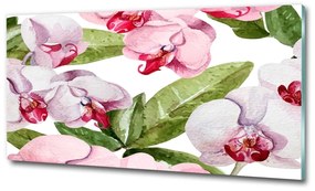 Fali üvegkép Rózsaszín orchideák osh-98952398