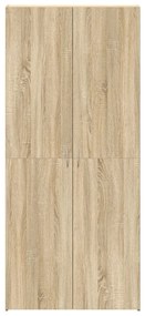 Cipőtartó Sonoma tölgy 80x35,5x180 cm Műgyanta