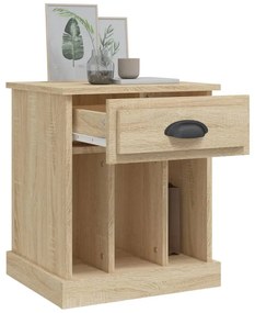 2 db sonoma tölgy éjjeliszekrény 43x36x50 cm