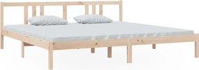 vidaXL tömör fa ágykeret matrac nélkül 200 x 200 cm
