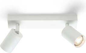 RENDL DUDE II přisazená bílá 230V LED GU10 2x9W