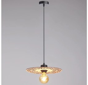 Csillár zsinóron FALCO 1xE27/60W/230V átm. 30 cm bézs