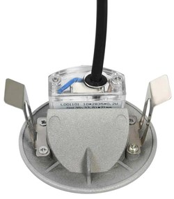 6 darab kör alakú ezüst kültéri LED falilámpa 5 W