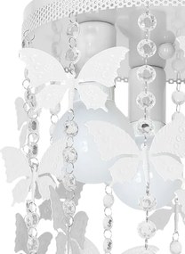 Gyerek mennyezeti lámpa ELZA butterflies 3xE27/60W/230V fehér