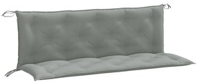 2 db melange világosszürke szövet kerti padpárna 150 x 50 x 7cm