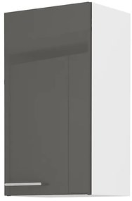 Felső szekrény Lavera 40 G 72 1F (fehér + fényes szürke). 1032420