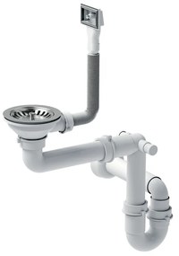 Acél mosogatótálca RUSSEL 110 BRUSH NICKEL