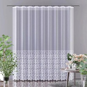 Mg Függöny fényes 630/10 Fehér 500X250CM Kész M Szalaggal