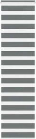 vidaXL zebrafüggönnyel sötét szürke szövetszélesség 60,9 cm poliészter