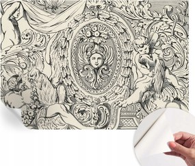 Öntapadós tapéta Fali furnér 3D hatás Gazdag díszek 152x104