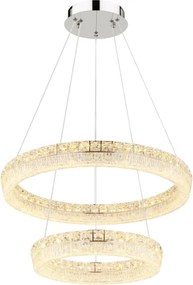 Globo 67387-60 - LED, fényerőszabályozható kábeles függeszték LAUREL LED/60W/230V átlátszó+ távirányító