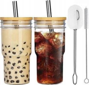 C6765 Alink Pohár szett szívószállal 710ml 2db