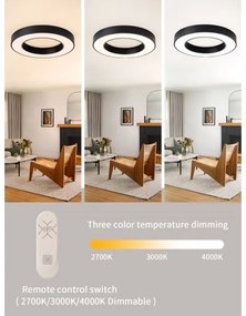 Immax NEO 07209L-LED Dimmelhető lámpa PASTEL LED/53W/230V 60cm fekete Tuya + távirányító