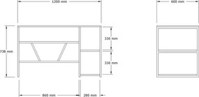 Caste Sapphire Oak íróasztal