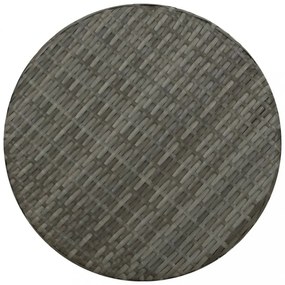 szürke polyrattan teázóasztal 45 cm