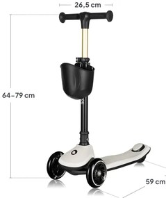 Lionelo - Gyerek roller MEY 3xAAA homokszínű