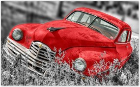 Fotótapéták 416x254 Piros régi autó
