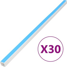 vidaXL öntapadós PVC kábelcsatorna 40 x 25 mm 30 m